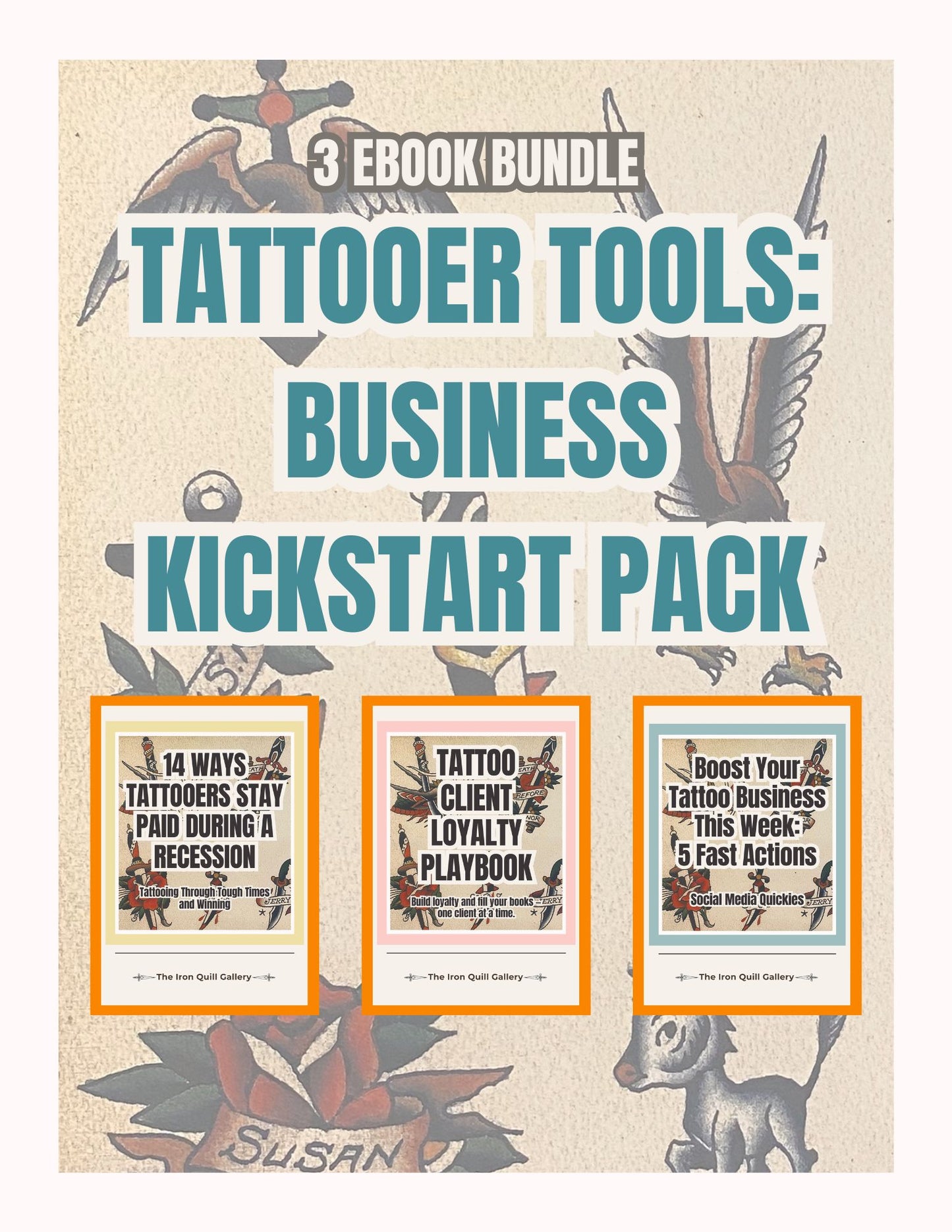 Tattooer Tools: Business Kickstart Pack (3 Ebook Bundle)